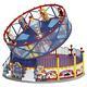 11 Lighted LED Round Up Christmas Village Scene Musical Spinning Carnival Ride
