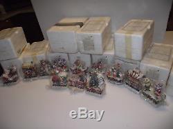 12 EXPRESS TRAIN Rudolph CHRISTMAS TOWN Village Reindeer Hawthorne CERTs & BOXES