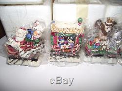 12 EXPRESS TRAIN Rudolph CHRISTMAS TOWN Village Reindeer Hawthorne CERTs & BOXES