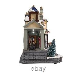 12 LED Train Station Prelit Village Building Christmas Tabletop Holiday Decor