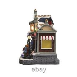 12 LED Train Station Prelit Village Building Christmas Tabletop Holiday Decor