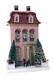 15 Pink Chateau Townhouse with Dog Christmas Village House