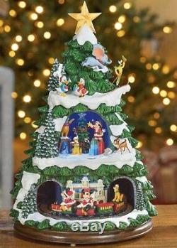 17.5 Disney Christmas Animated Train Tree Music Lighted Dumbo Goofy Mickey Pooh