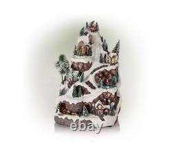 18 in. Tall Animated Winter Wonderland Set with LED Light and Music US STOCK