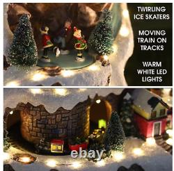 18 in. Tall Animated Winter Wonderland Set with LED Light and Music US STOCK