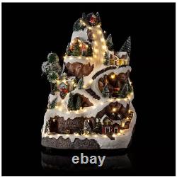18 in. Tall Animated Winter Wonderland Set with LED Light and Music US STOCK