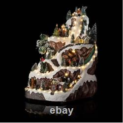 18 in. Tall Animated Winter Wonderland Set with LED Light and Music US STOCK