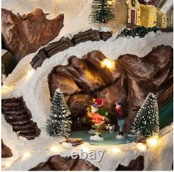 18 in. Tall Animated Winter Wonderland Set with LED Light and Music US STOCK