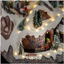 18 in. Tall Animated Winter Wonderland Set with LED Light and Music US STOCK