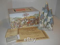 1982 David Winter Cottage Fairytale Castle Statue withCoa & Orig Box J. Hine LTD