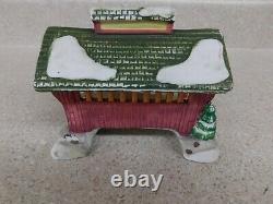 1991 Lemax Covered Oak Ridge Bridge Ceramic Christmas Village Figure