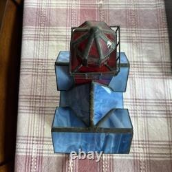1994 Century Classics Stained Glass Light Big Red Lighthouse Centuryville VTG