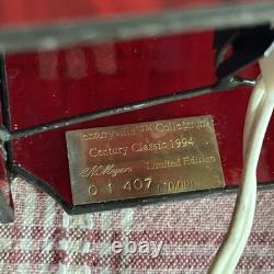 1994 Century Classics Stained Glass Light Big Red Lighthouse Centuryville VTG