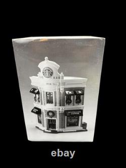 1995 Dept 56 Original Snow Village Starbucks Coffee Christmas Building #54859