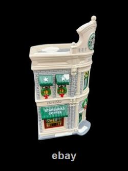 1995 Dept 56 Original Snow Village Starbucks Coffee Christmas Building #54859