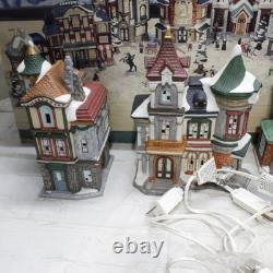 1997 Kirkland Christmas 37 Piece Lighted Victorian Village VTG 7 Complete Set