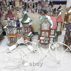 1997 Kirkland Christmas 37 Piece Lighted Victorian Village VTG 7 Complete Set