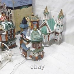1997 Kirkland Christmas 37 Piece Lighted Victorian Village VTG 7 Complete Set