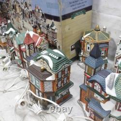 1997 Kirkland Christmas 37 Piece Lighted Victorian Village VTG 7 Complete Set