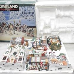1997 Kirkland Christmas 37 Piece Lighted Victorian Village VTG 7 Complete Set
