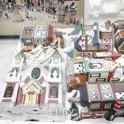 1997 Kirkland Christmas 37 Piece Lighted Victorian Village VTG 7 Complete Set
