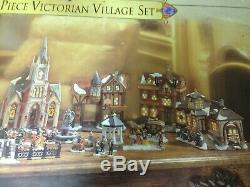 1999 Grandeur Noel 39 pc Victorian Village Set Collectors Edition 99% complete