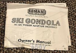 2000 Lemax Ski Gondola-Rare- Works- Read Description