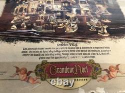 2001 Collector's edition Grandeur Noel Bethlehem Village Holiday Porcelain Set