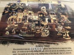 2001 Collector's edition Grandeur Noel Bethlehem Village Holiday Porcelain Set