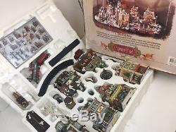 2001 Grandeur Noel Collector's Edition 42 Piece Train Village set complete withbox