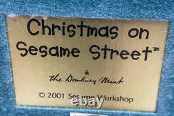 2001 The Danbury Mint Christmas On Sesame Street Village House No Box Or Cord