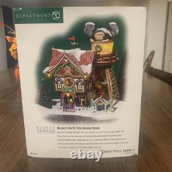 2003 Dept. 56 North Pole Series Mickey's North Pole Holiday House Retired with Box