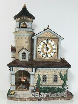 2003 Lemax Carole Towne Collection Tuscany Bell Tower with Adapter RARE