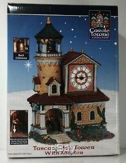 2003 Lemax Carole Towne Collection Tuscany Bell Tower with Adapter RARE