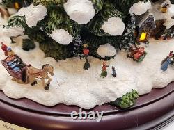 2004 Thomas Kinkade Village Christmas Illuminated Tree 15 Bradford Editions