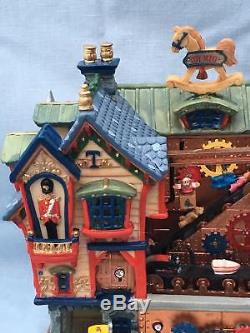 2005 LEMAX Carole Towne TINKERTOWN TOY FACTORY Animated Christmas Village MIB