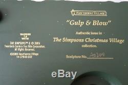 2006 Hawthorne Simpsons Christmas Village House Gulp & Blow A0200 With COA