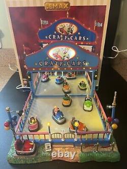 2006 LEMAX TABLE ACCENT 64488 CRAZY BUMPER CARS Animated ORIGINAL BOX AA N192 PO