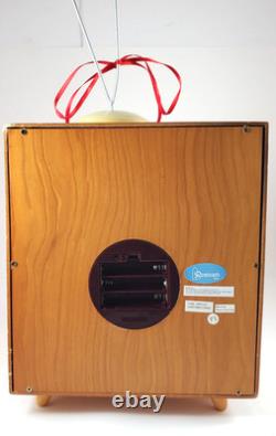 2012 Roman Animated Musical Christmas TV Moving Skaters & Winter Village Scene