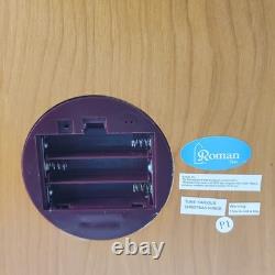 2012 Roman Animated Musical Christmas TV Moving Skaters & Winter Village Scene