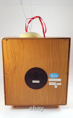 2012 Roman Animated Musical Christmas TV Moving Skaters & Winter Village Scene