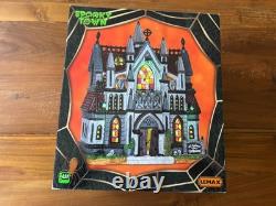2016 Lemax Spooky Town All Hallows Cathedral RETIRED Lighted Building Rare New