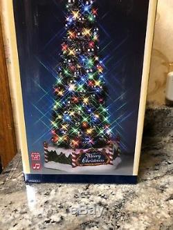 2018 LEMAX Majestic Christmas Tree #84350 Flashing Steady Light NIB 13 Tall
