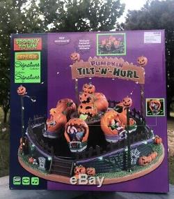 2019 LEMAX SPOOKYTOWN Village House PUMPKIN TILT-N-HURL Sights & Sounds