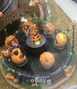 2019 LEMAX SPOOKYTOWN Village House PUMPKIN TILT-N-HURL Sights & Sounds