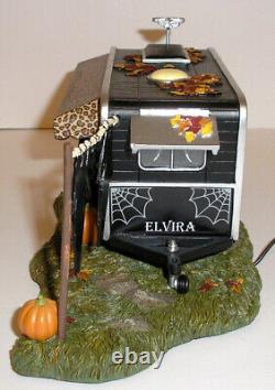 2022 Dept 56 Village Elvira's Celebrity Trailer Mistress Of The Dark Lighted