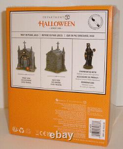 2023 Department 56 Halloween Village Rest In Peace Crypt Lighted! Brand New