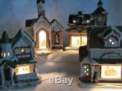 20 pc Lighted Christmas Village House Set 2006 Christmas Streets by Big Lots