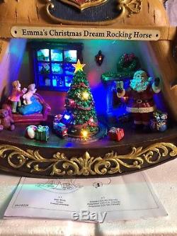21 Emma Christmas Dream Rocking Horse Lighted Animated Music Tree Train Santa