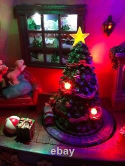 21 Emma Christmas Village Rocking Horse Lighted Animated Music Tree Train Santa